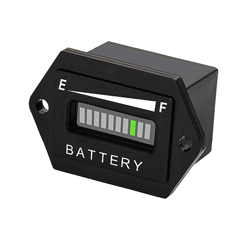 Runleader 36V Batterie Ladezustandsanzeige,Blei-Säure-Batterieanzeige,Batterietester; Batterieentladewarnung,Verwendung für Golfwagen,Gabelstapler, Sternwagen,Yamaha(BI001-36V)