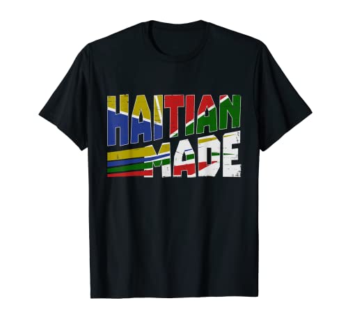 Haitian Made Haiti Pride Flag Gift Tee Souvenir T-Shirt