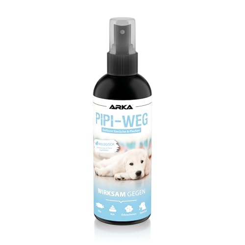 Hundeurin Entferner Spray 100 ml – für unterwegs, Spaziergang & Auto – entfernt Urin & Geruch sofort – biologisch & sicher – ideal bei Welpenunfällen, Hundeklo, Sofa & Transportbox – PIPI-Weg to-Go