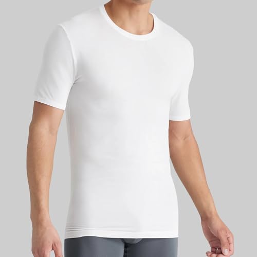 Tommy John Men's Crew Neck Undershirt, Second Skin Fabric, Slim Fit T-Shirt with Stay Tuck Design2