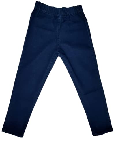 Fashion Hub. Girls Dark Blue Denim Jeggings for