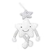 YeahiBaby Sonajero Colgante Cochecito de Bebé de Felpa Cuna Juguetes Interactivo Músical para Bebe Infantil (Estrella Blanca)