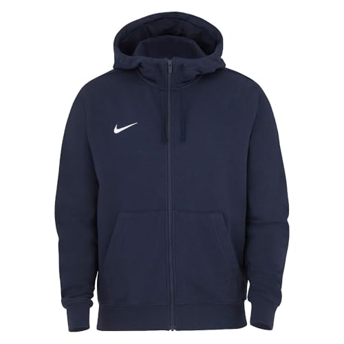 Nike Mens Team Club Full Zip Hoodie Ft - Obsidian