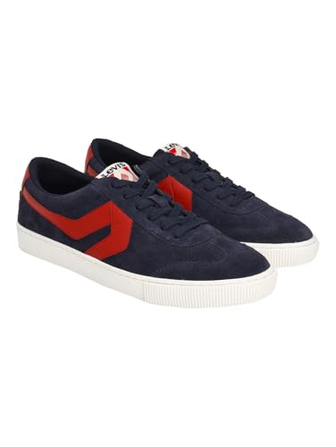 Image of Levi's Mens Low Key Levis Men Colourblocked Suede Sneakers