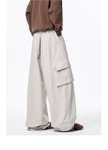 Pantalon large homme style urbain décontracté à poches - 6