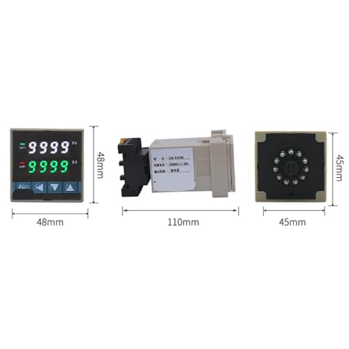 Medidor amperímetro AC con sensor de pinza 35m, rangos 0-50A, 100A, 200A, 1000A, alarma de amperaje alto y salida de relé de baja alarma (AC0-150A) miniatura 3