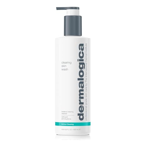 Dermalogica Clearing Skin Wash - Foaming Prebiotic Cleanser for Clear & Radiant Skin, Prevents Future Breakouts, For Normal, Combination, And Oily Skin, 500ml