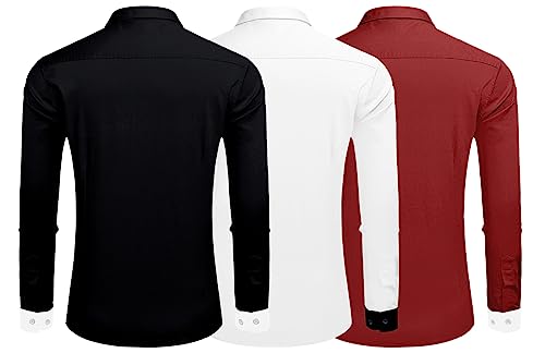 Image of Zombom Men's Striped Regular Fit Shirt