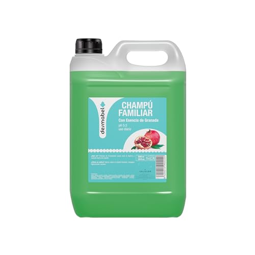 DESMABEL Familien-Shampoo mit Granatapfelextrakt | Reinigt und pflegt mit einer sanften Formel und pH-Wert 5,5 | Für alle Haartypen | Professionelle 5-Liter-Flasche
