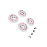 rongweiwang Leuchtende LED Rollenrollen (72 mm, 76 mm, 80) – 4er Set. Hinweis: Die Produkte enthalten keine Kugellager. 4 Stück LED Rollenrollen für Inline Skating, Rot, 76mm