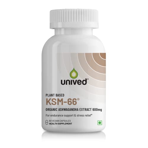 Unived KSM-66 Ashwagandha | 600mg Vegan Full Spectrum Root Extrac...