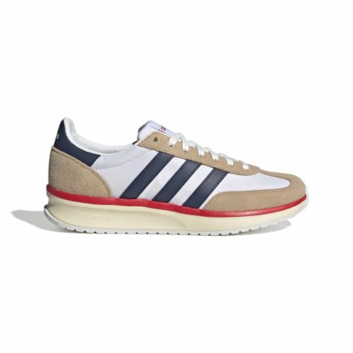 adidas Herren Run 70S 2.0 Shoes, FTWR White/Dark Blue/Warm Sandstone, 40 2/3 EU – Ansicht 2