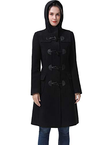 BGSD Women Liv Wool Blend Hooded Long Toggle Walking Duffle Coat (Also available in Plus Size and Petite)3