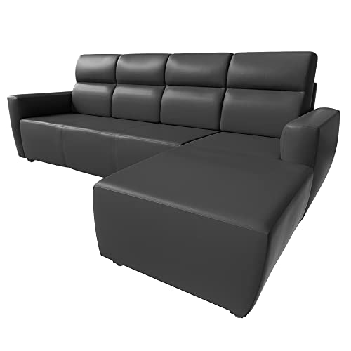 Image of Wakefit Sofa Set | 3 Year Warranty | Sofa 3 Seater, 3 Seater Sofa for Living Room, Wooden Sofa Set, 3 Seater + Right Aligned, Sofa for Living Room - Belize(Romance : Marble Grey)