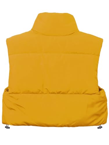 A2Y Women's Crop Lightweight Sleeveless Warm Padded Outerwear Puffer Vest2