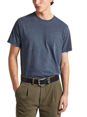 Pepe Jeans Camiseta Jacko para Hombre, Azul (Dulwich), XL