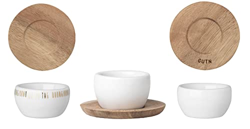 Colour-up Huevera con plato, juego de 3 con diferentes motivos – diseño de ruedas