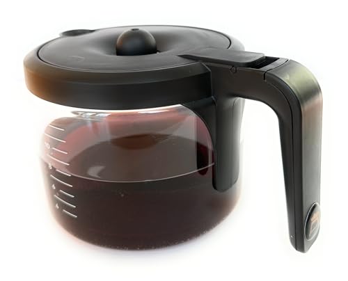 Generic Replacement for KEURIG K-DUO Essentials 5000 & 5500 12 Cups Glass Coffee Carafe (not Fit K-Duo 5100 Model), CLRAR
