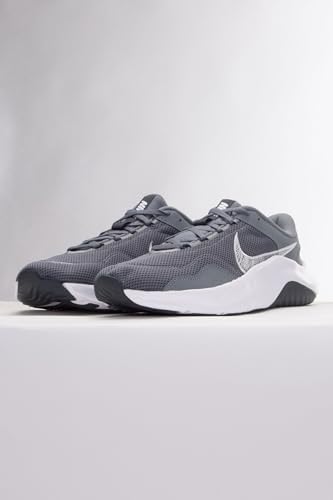 Image of Nike Mens M Legend Essential 3 Sneaker Nn-Smoke Grey /White-Dk Smoke Grey-Dm1120-002-8Uk