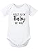 Produktbild clothinx Baby Body Unisex Willst du ein Baby mit mir Weiß/Schwarz Größe 50-56