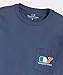 vineyard vines Men's Irish Flag Whale Long-Sleeve Pocket Tee, Moonshine