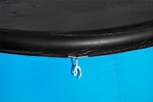 Bestway | Snelle set ronde zwembadafdekking voor opblaasbare ring bovengrondse zwembaden, 2,44 m 8, zwart