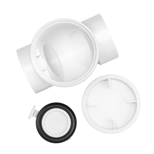 Image of Cinsda 4 inch PVC Backwater Valve, 4 Inch Back Flow Preventer Valve, Backflow Water Valve Prevents Sewage Backflow