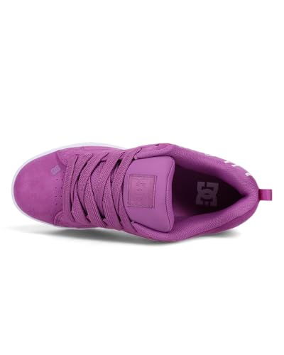 DC Women's Court Graffik Sd Sneaker, Wild Berry/White/White, 7