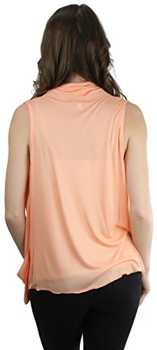 Image of ToBeInStyle Womens Open Front Casual Shrug Lightweight Layering Cardigan Sleeveless or Short Sleeve