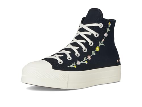 Image of Converse Womens Chuck Taylor All Star High-Top Platform Sneaker Black /Egret /Flamingo Fade Women 5.5 M