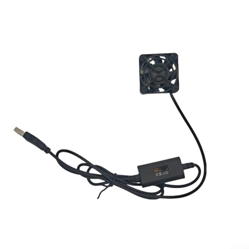 Ventilador de refrigeración USB de 40 mm, tres velocidades ajustables para uso en laptop, diseño compacto con refrigeración mejorada y funcionamiento silencioso (A)