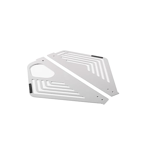 Image of TOYCIDFG Car Engine Bay Panel Cover Left Right Splash Shield Guard for C8 Corvette 2020-2024 Auto Aluminium Interior Body Part Accessories (Silver)