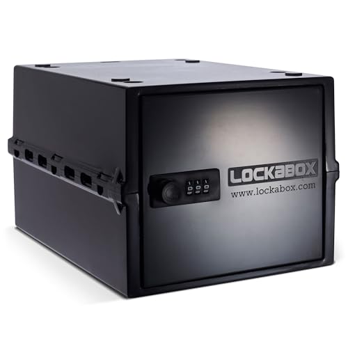Lockabox One™ | Boîte de rangement verrouillable de qualité supérieure | Boîte de rangement à combinaison de 10 litres pour aliments, médicaments et sécurité...