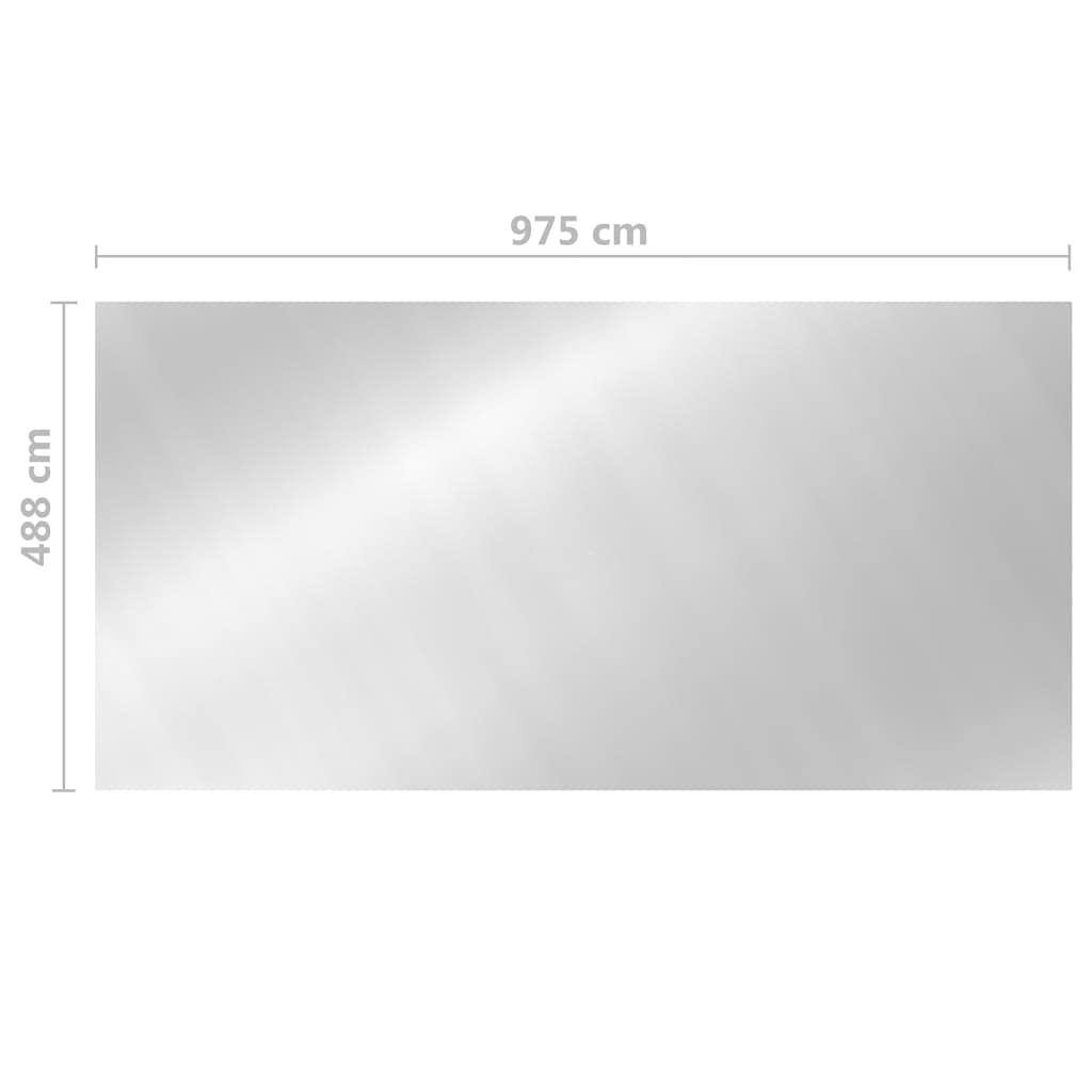 Meble Select pokrowiec na basen srebrny 975x488 cm PE