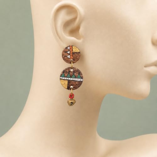 Image of Boho Chic Earrings Collection - Colorful Tassel, Chandeliers, Hoops & Huggies for Women