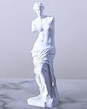 Venus de Milo Statue Tischdekoration Geschenk, Griechische & Römische Mythologie klassische Göttin Innenraumdekoration für Zuhause & Büro, Aphrodite Nachbildung Harzkunst von Louvre, 28cm Hoch
