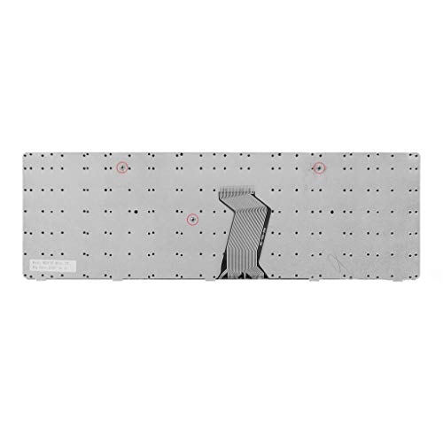 Clavier noir de remplacement rétroéclairé rouge portable pour pc portable - 3