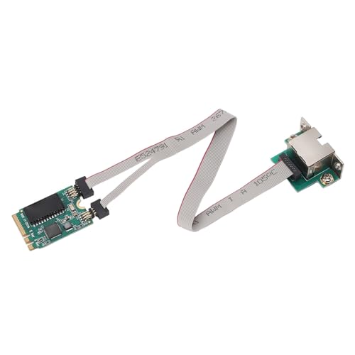 Adaptador Ethernet M.2 A+E, expansión estable de red PCIe Gigabit con chipset RTL8111H, puerto RJ45 de 1000 Mbps para escritorios y servidores, PCB, 1 unidad miniatura 3
