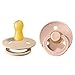 Bibs BPA-Free Natural Rubber Baby Pacifier | Made in Denmark (0-6 Months, Blush/Vanilla) 2-Pack