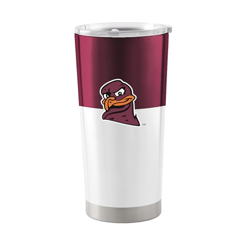 Image of Logo Brands 20 oz Powder Coat Tumbler- Insulated Tumbler with Lid for Water, Iced Tea or Coffee, Smoothie and More