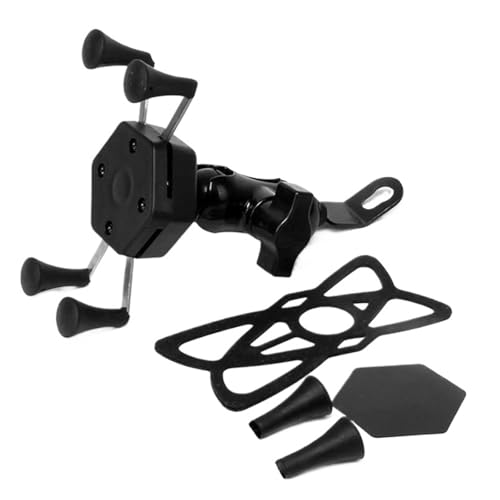 Soporte universal para teléfono de motocicleta anticaídas para espejo retrovisor 4