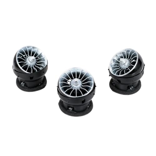 Turbine climatisation LED Ford 2015-2021 | Grille aération console intérieure 3 pièces - 3