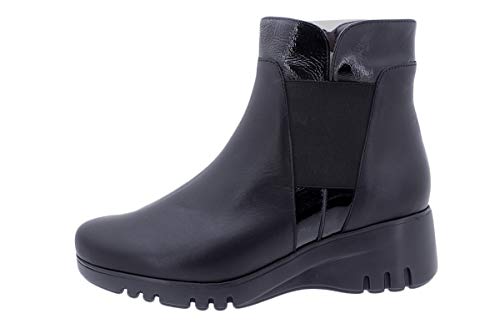 Bottine en cuir noir PieSanto 195905 finies les douleurs de marche