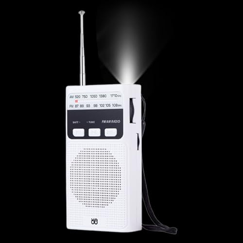 Dtaigou Radio Portátil,Radio FM Portátil Recargable de Bolsillo - Altavoz Inalámbrico para Adultos, Hogar, Viajes, Gimnasio, Escuela y Actividades al Aire Libre