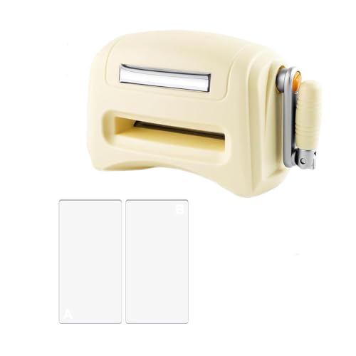 Die Cutting Machine, Mini Embossing Machine for DIY Paper Card Decorative Craft Scrapbooking (Light Yellow)