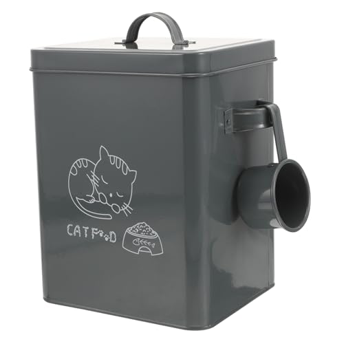 BIUDECO 洗濯粉収納ボックス 大容量 アイアン製 耐久性 粉末洗剤用 蓋付き 防塵ケース 小型スコップ付 衣類用 洗濯ホルダー