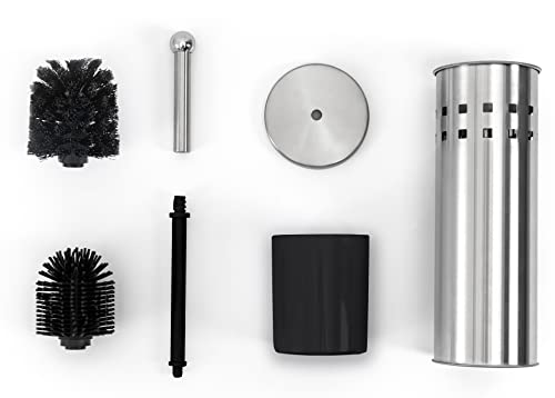 Set Scopino per Wc con Portascopino, 2 Testa della...