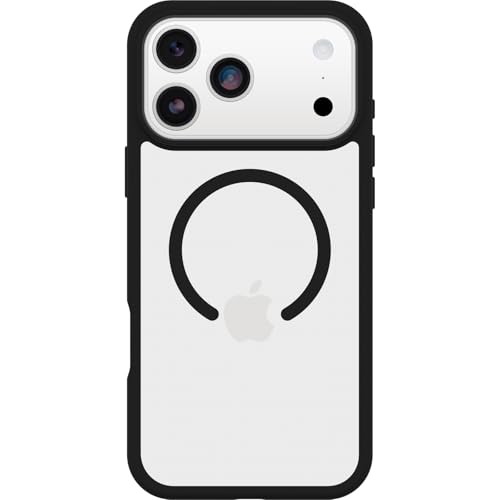 Image of OtterBox React MagSafe Case for iPhone 17 Pro Max, Clear /Black | Shockproof, Drop-Proof, Ultra-Slim Protective Thin Case, Tested to Military Standard