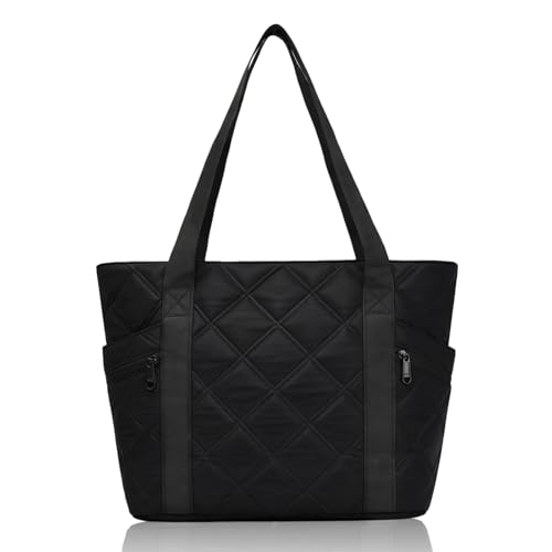 Aucuu Tote Bag, Foldable Tote bag, Bolso Bandolera Mujer Bolso, Gran Capacidad Bandolera Casual de Múltiples Bolsillos, Tote Bag Shopper bolsa de Acolchada para Compras, Viajes, Escolares, Trabajo Aucuu Tote Bag, Foldable Tote bag, Bolso Bandolera Mujer Bolso, Gran Capacidad Bandolera Casual de Múltiples Bolsillos, Tote Bag Shopper bolsa de Acolchada para Compras, Viajes, Escolares, Trabajo