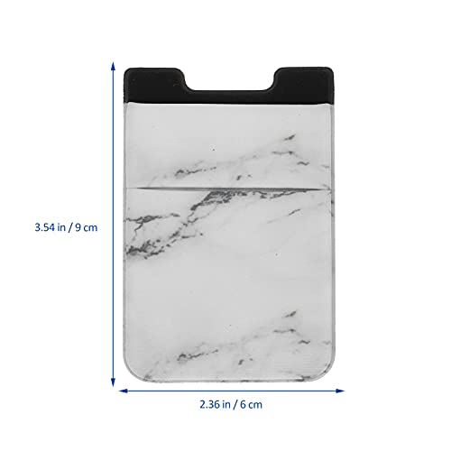 Kaarthouder Voor Telefoon Terug: 2 Stuks Elastische Mobiele Telefoon Card Case Pocket Id- Kaart Mouw Adhesive Stok Op… - Image 4